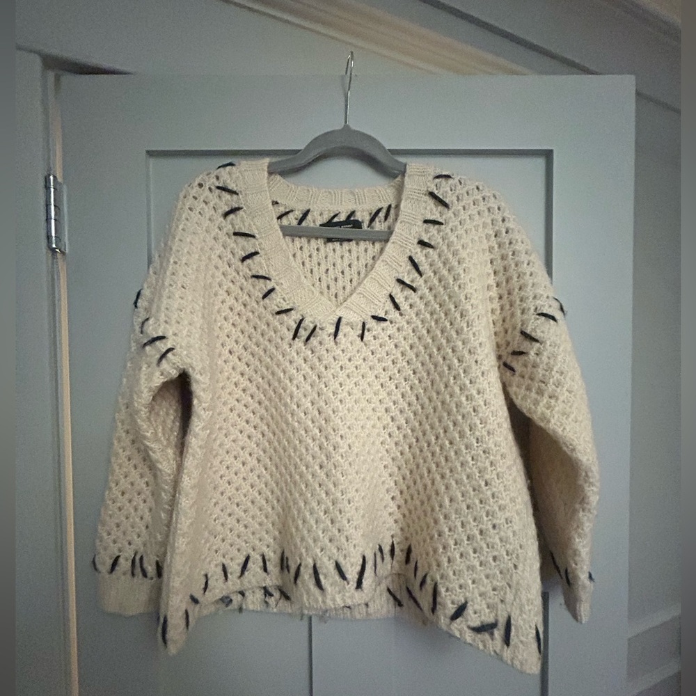 Isabel Marant Chunky Knit Wool Blend Sweater  size 40 - Picture 2 of 6